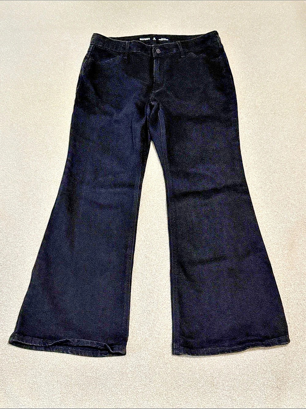 Old Navy High-Rise Wow Flare Jeans Black size 12P